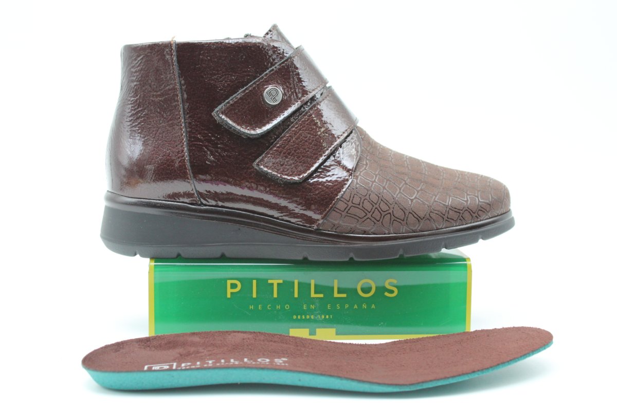 Botín Pitillos con velcro, muy ancho,cómodo y ligero,ref11514 - Imagen 3