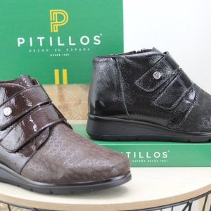 Botín Pitillos con velcro, muy ancho,cómodo y ligero,ref11514