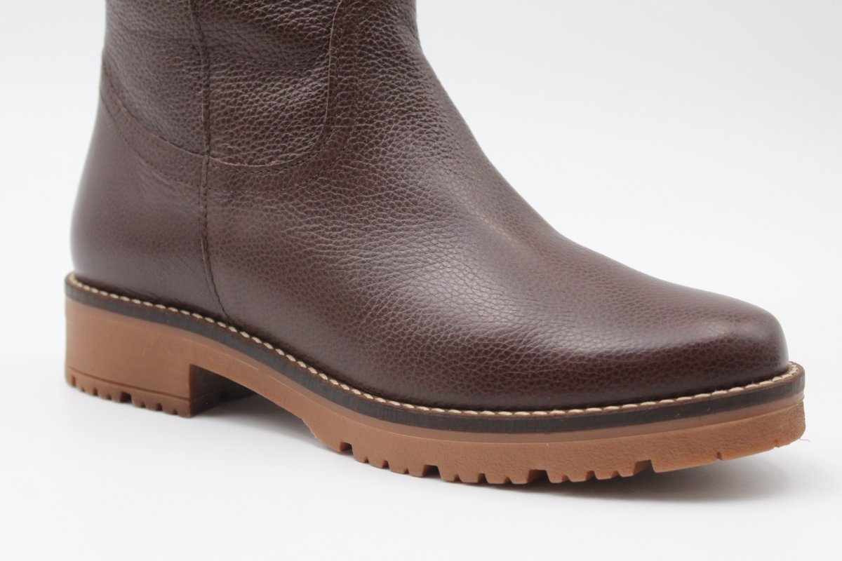 Bota Pitillos de 1/2 caña toda en piel con forro de pelo,ref11568 - Imagen 4