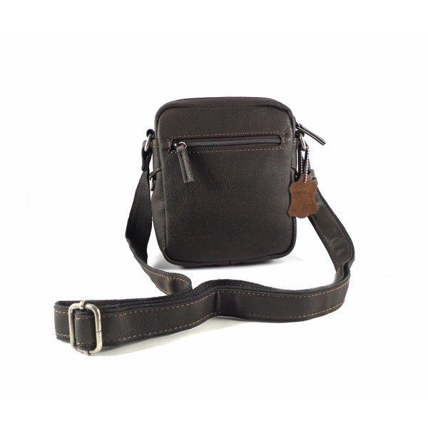 Bandolera hombre Matties cremalleras en marrón o negro - Imagen 4