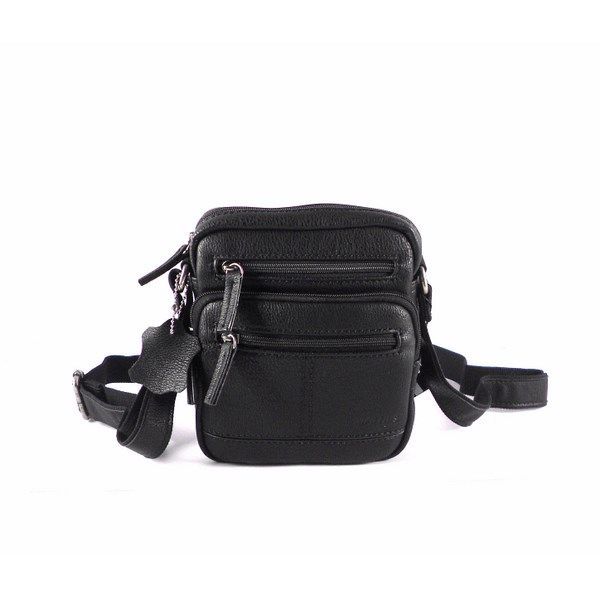 Bandolera hombre Matties cremalleras en marrón o negro - Imagen 5