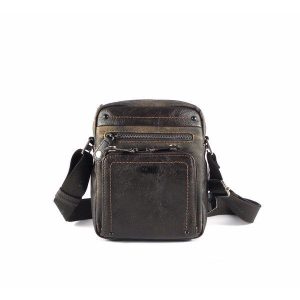 Bolso bandolera hombre pequeño cremalleras Matties combinado