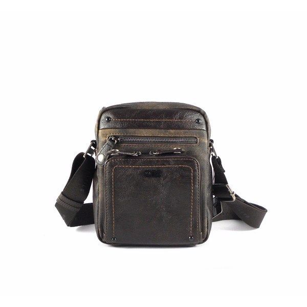 Bolso bandolera hombre pequeño cremalleras Matties combinado - Imagen 2