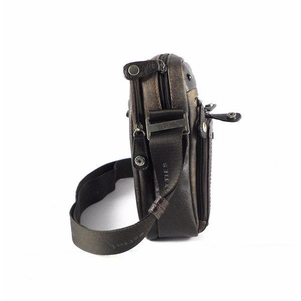 Bolso bandolera hombre pequeño cremalleras Matties combinado - Imagen 3