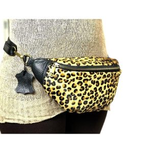 Riñonera de pelo de “animal print”