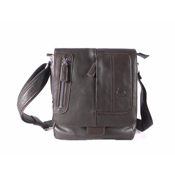 Bolso Bandolera hombre Matties en piel vacuno con solapa - Imagen 2