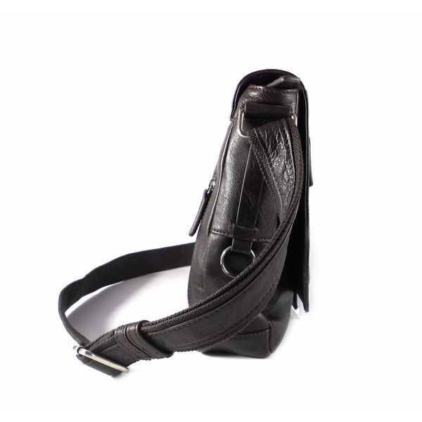 Bolso Bandolera hombre Matties en piel vacuno con solapa - Imagen 5