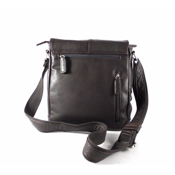 Bolso Bandolera hombre Matties en piel vacuno con solapa - Imagen 6