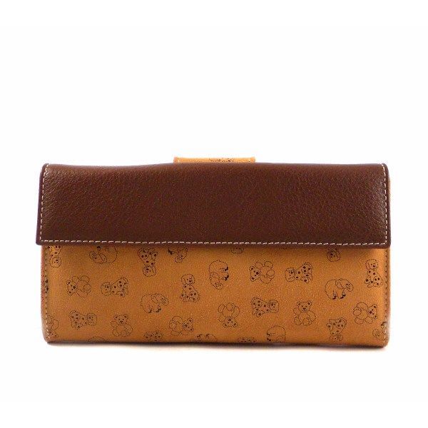 Cartera de piel grande Nilo con estampado de animales para mujer - Imagen 3