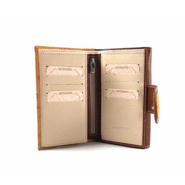 Cartera de piel mediana Nilo con estampado de animales para mujer - Imagen 8