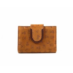 Cartera de piel pequeña Nilo con estampado de animales para mujer