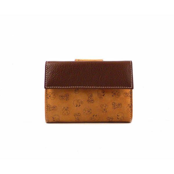 Cartera de piel pequeña Nilo con estampado de animales para mujer - Imagen 3