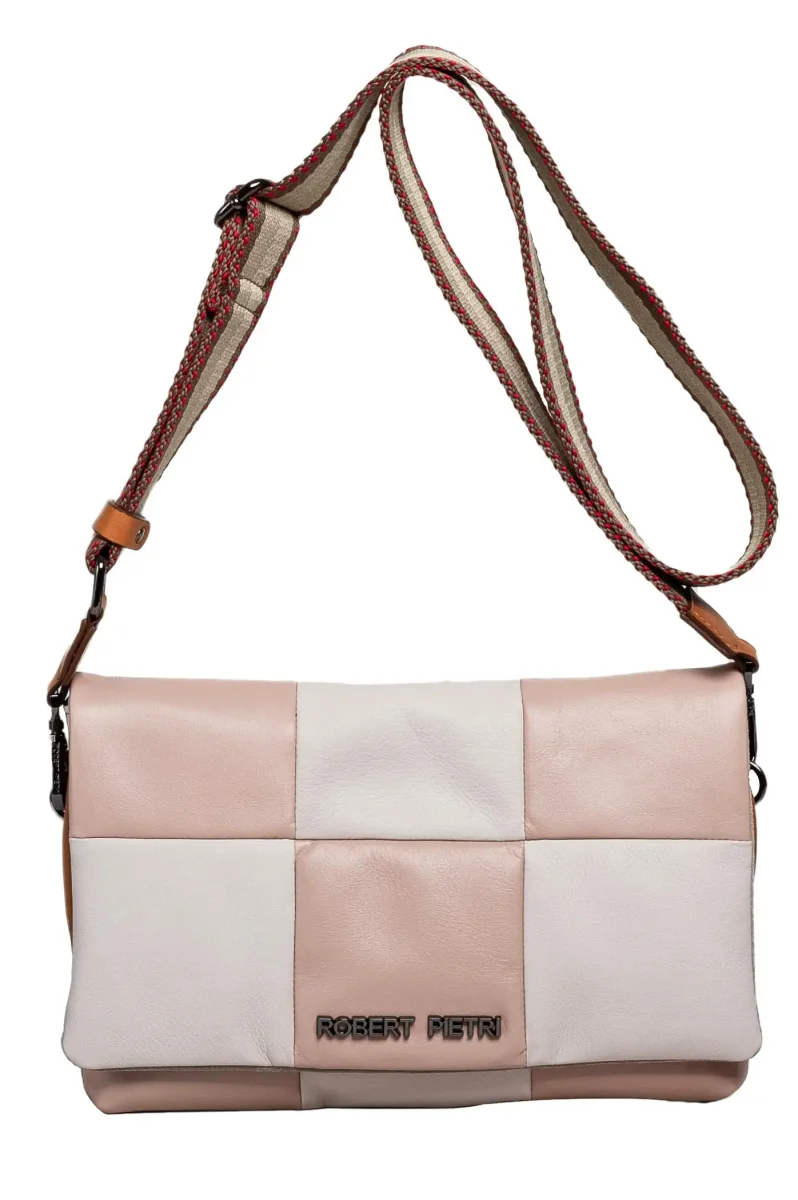 Bolso ROBERT PIETRI · ARLEQUÍN · Banderola en Piel y Ajustable · Bicolor - Imagen 2