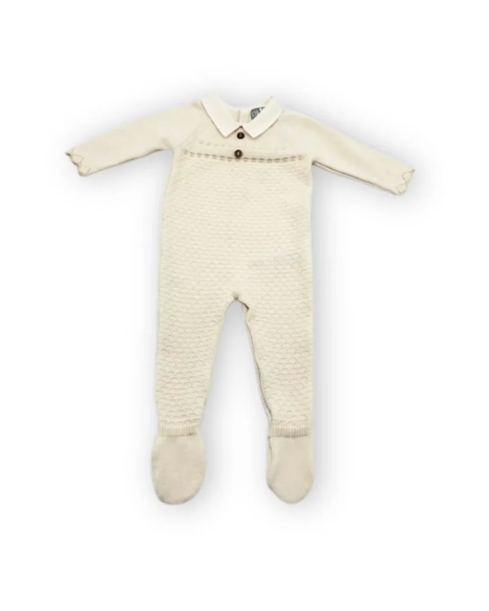 Pelele tricotosa beige Dr. Kid by | Charanga - Imagen 2