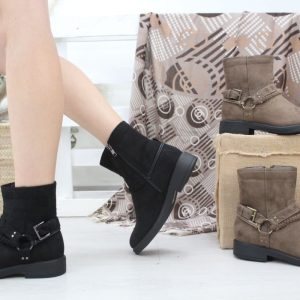 botin plano en suave antelina,ref133/1