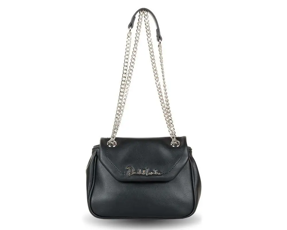 Bolso DEVOTA & LOMBA · Bandolera con Cadena · Color Negro - Imagen 2