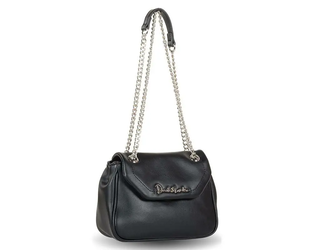 Bolso DEVOTA & LOMBA · Bandolera con Cadena · Color Negro - Imagen 4