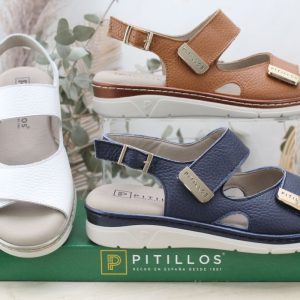 Sandalia Pitillos toda en piel con plantilla extraible,ref11000