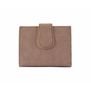 Billetero pequeño para mujer en piel Nilo color beis o verde