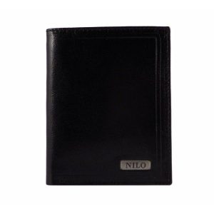 Cartera de piel con doble billetera para hombre