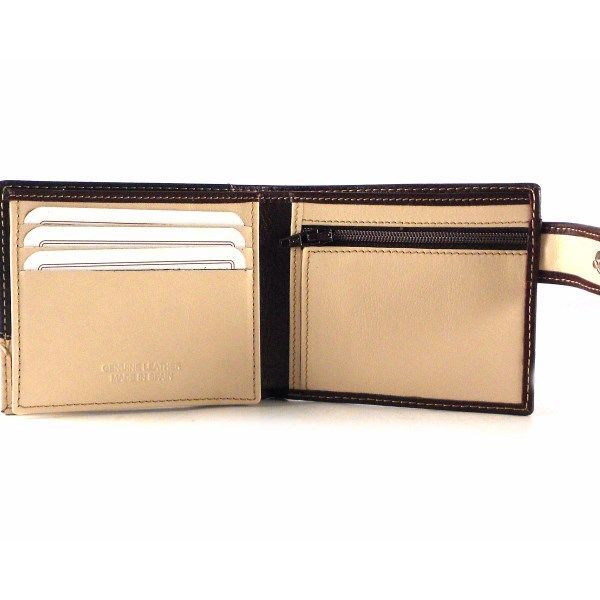 Cartera hombre piel estilo americano Nilo con monedero de cremallera - Imagen 8