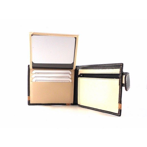 Cartera americana para hombre de piel con broche Nilo - Imagen 9