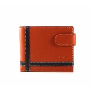 Cartera americana para hombre de piel con broche Nilo