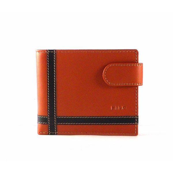 Cartera americana para hombre de piel con broche Nilo