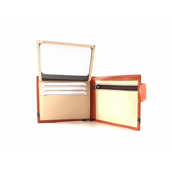 Cartera americana para hombre de piel con broche Nilo - Imagen 5