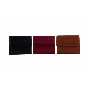 Monedero de piel disponible en tres colores