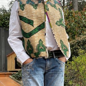Chaleco bohemio artesanal reversible