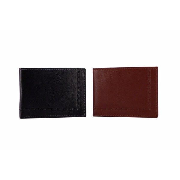 Cartera caballero de piel tipo americano con monedero interior