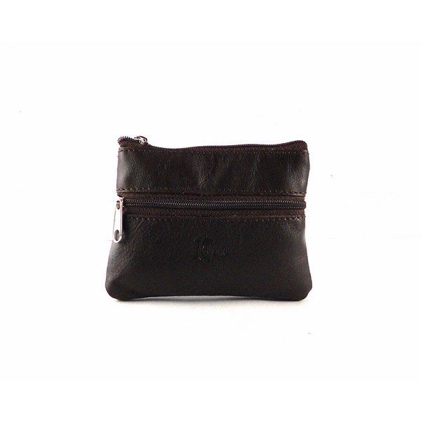 Monedero de cremalleras en piel unisex - Imagen 4