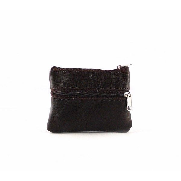 Monedero de cremalleras en piel unisex - Imagen 5