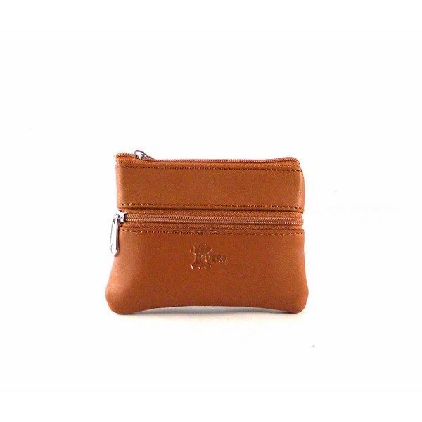 Monedero de cremalleras en piel unisex - Imagen 6