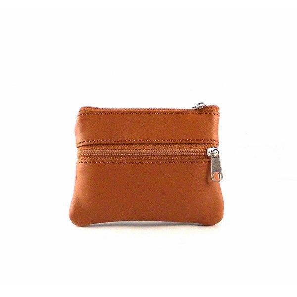 Monedero de cremalleras en piel unisex - Imagen 7