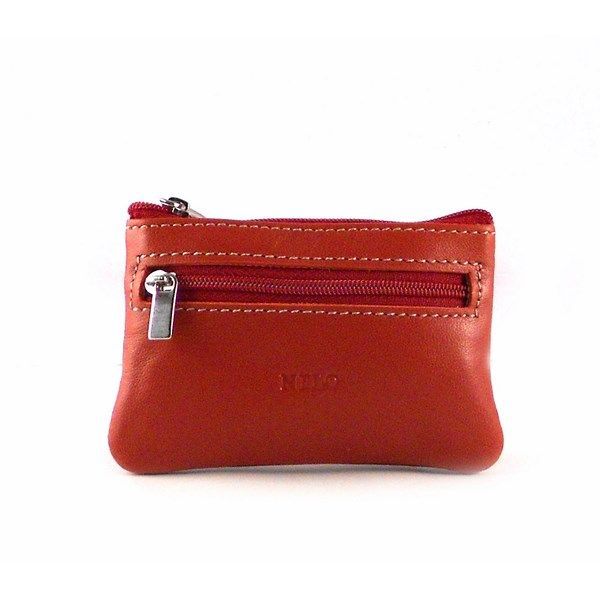 Monedero de cremallera unisex en piel - Imagen 4