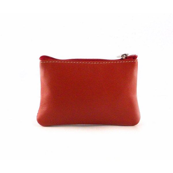 Monedero de cremallera unisex en piel - Imagen 5