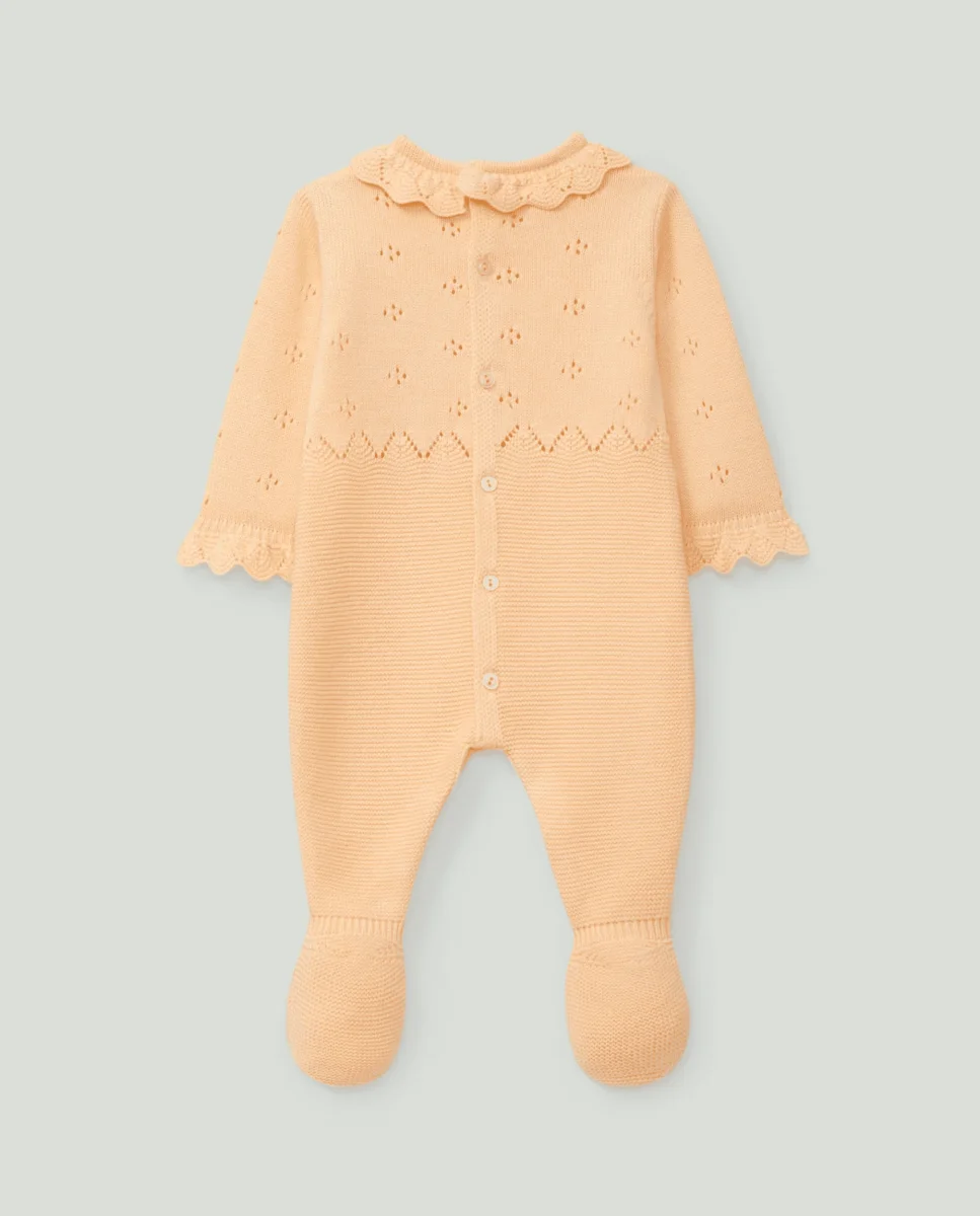 Pelele tricot naranja recién nacido | Dr. Kid by Charanga - Imagen 3