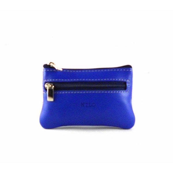 Monedero de cremallera unisex en piel - Imagen 2