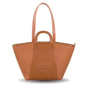 Bolso Devota & Lomba · Bolso grande · Con dos asas de mano y dos de hombro · Color Marrón y Arena