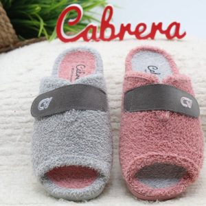 Zapatilla Cabrera vulcanizada en tejido toalla y cierre velcro,ref5538