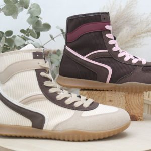 Bota sneakers estilo boxeadora con cremallera interior ¡Top ventas! ref9019