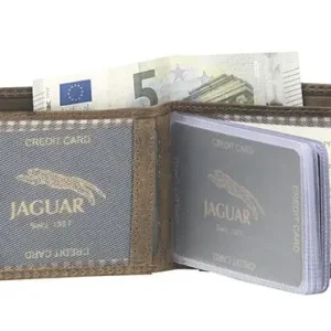 Cartera JAGUAR · Billetero Tarjetero en Piel · Formato Horizontal