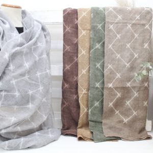 Pashmina pespunteada en suave tejido muy ligero,ref358