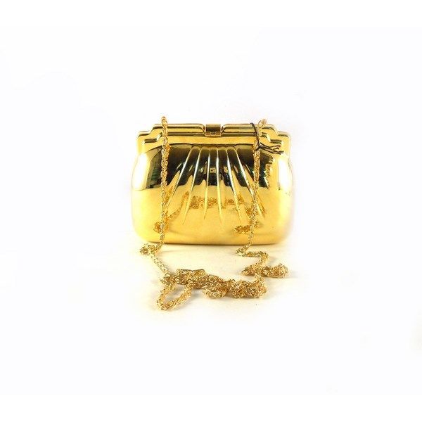 Clutch metálico dorado - Imagen 3