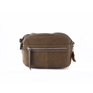 Bandolera de mujer pequeña Matties Bags Classic con cremalleras 1971