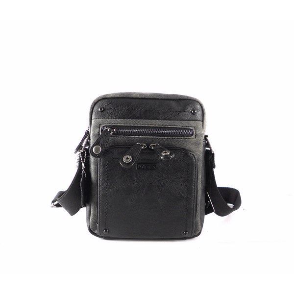 Bolso bandolera hombre pequeño cremalleras Matties combinado - Imagen 5