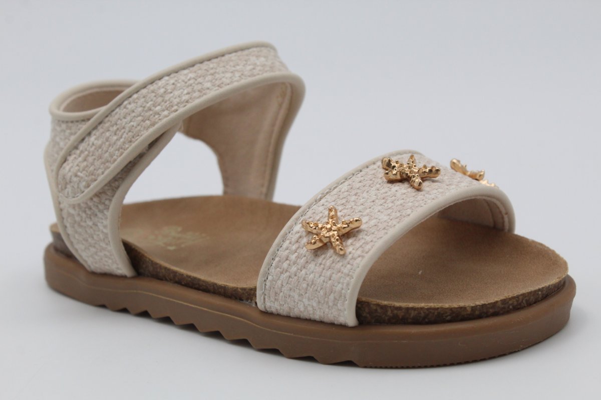 Sandalia bio en suave polipiel con adorno estrella,ref1678 - Imagen 4