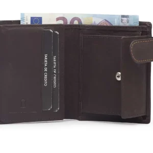 Cartera JAGUAR · Billetero Monedero en Piel · 8 Tarjetas · Vertical